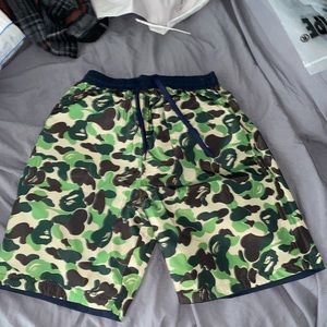 Bape ABC Reversible Shorts Camo/Navy